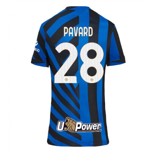 Fotbalové Dres Inter Milan Benjamin Pavard #28 Dámské Domácí 2024-25 Krátký Rukáv